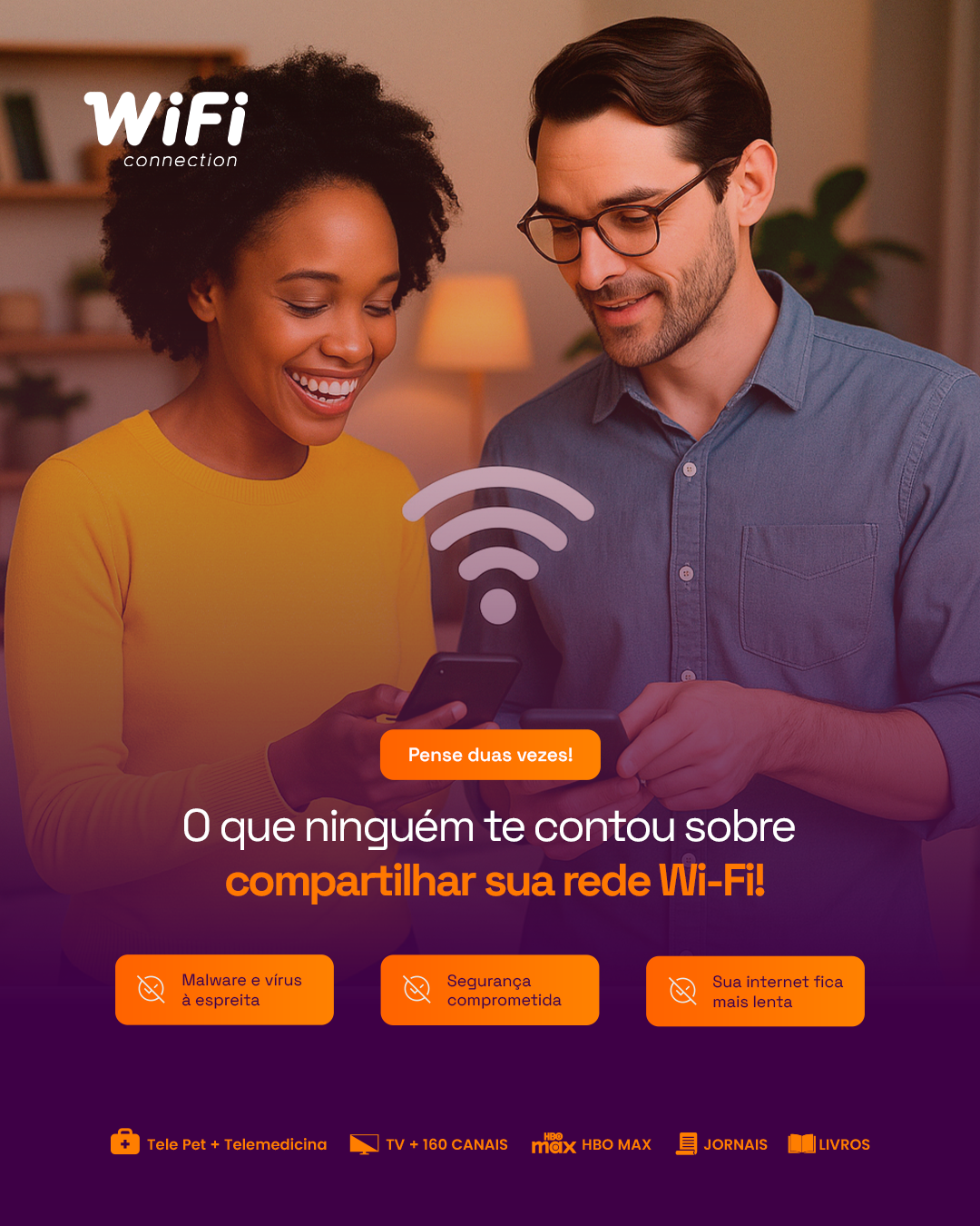 WiFi Connection — post educativo sobre compartilhar rede wifi