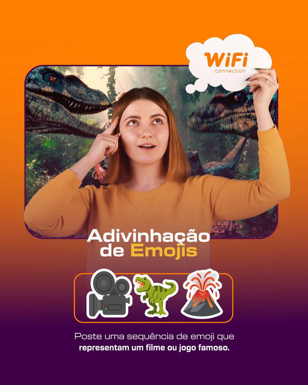 WiFi Connection — post interativo adivinhação de emojis